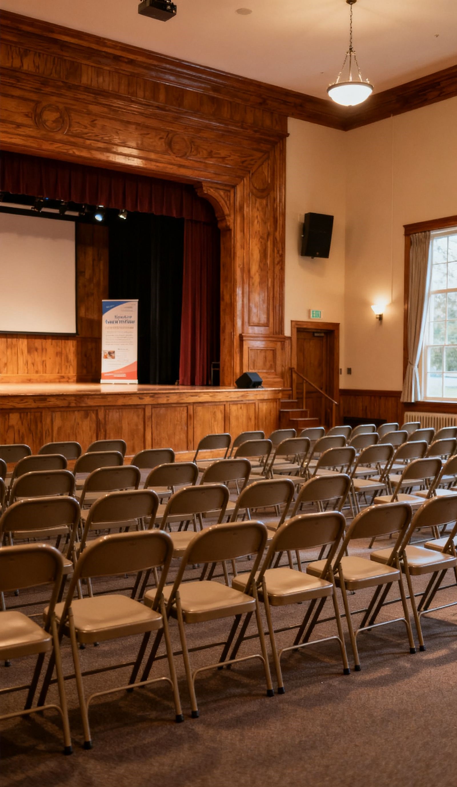 Illustration: community hall information session