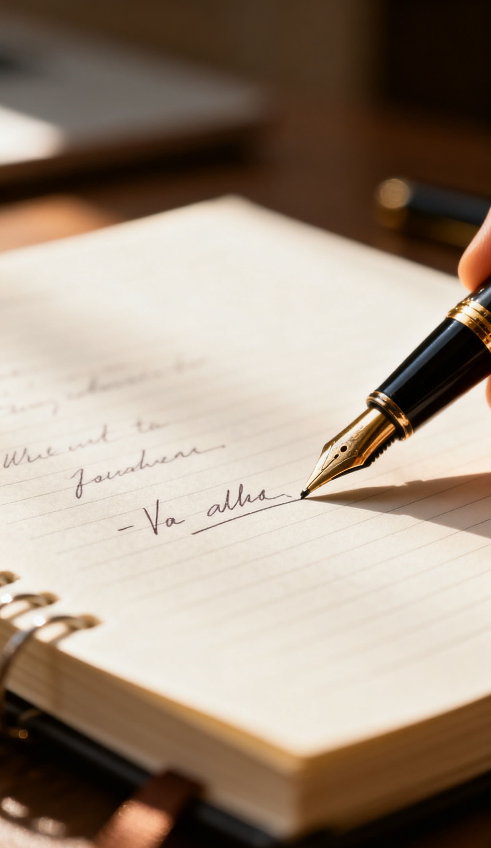 Illustration: ledger writing symbolizing stewardship