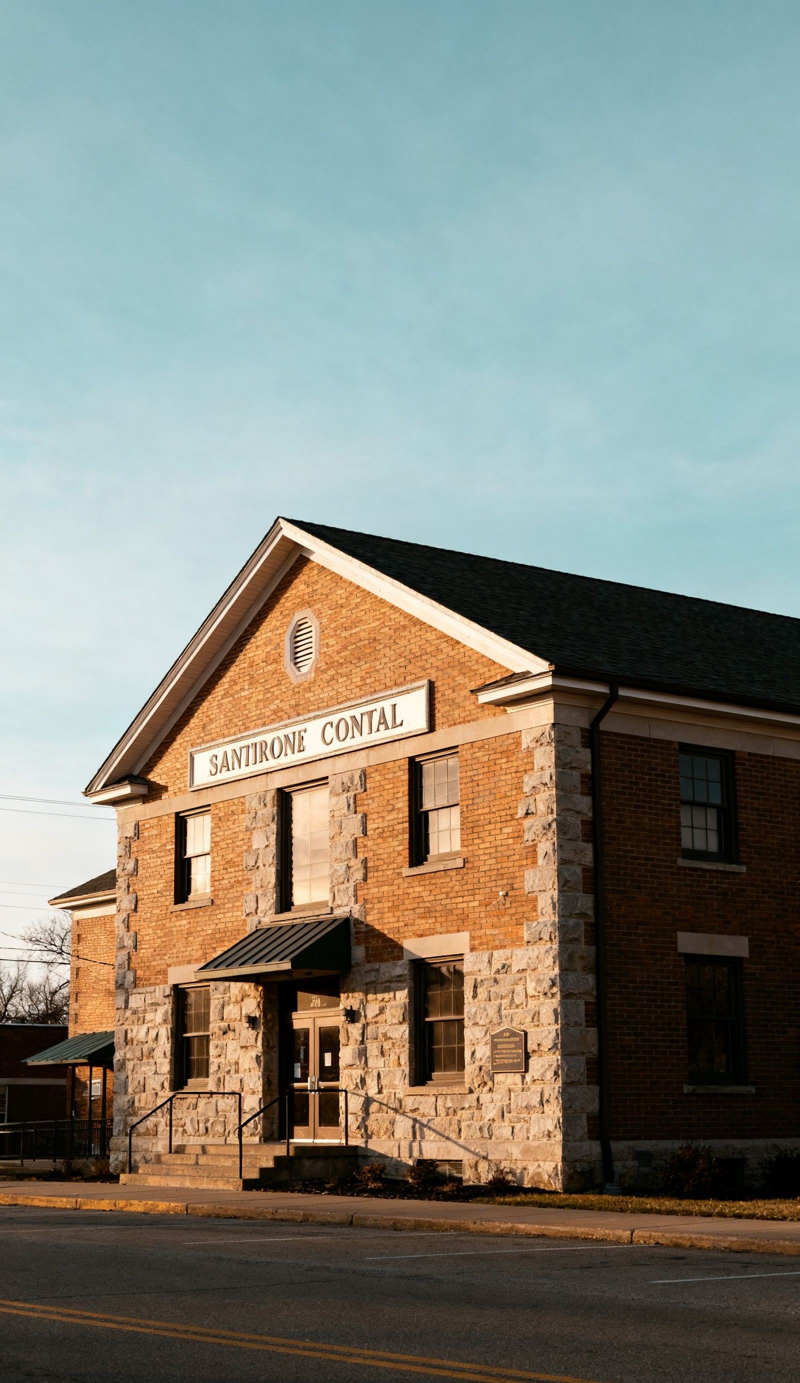 Illustration: civic building exterior